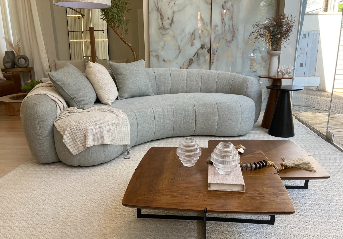 Ambiente decorado com móveis Saxx